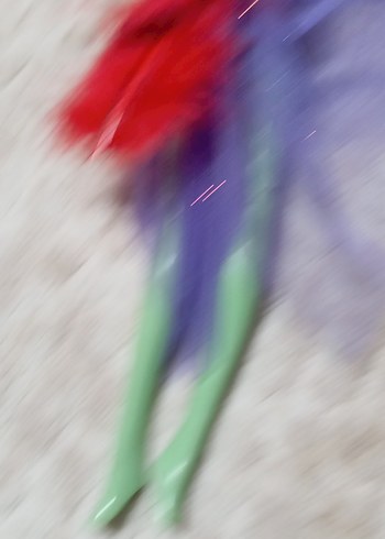 Renkli Elbiseli Yeşil Tenli Monster high karakter... - Görsel 6