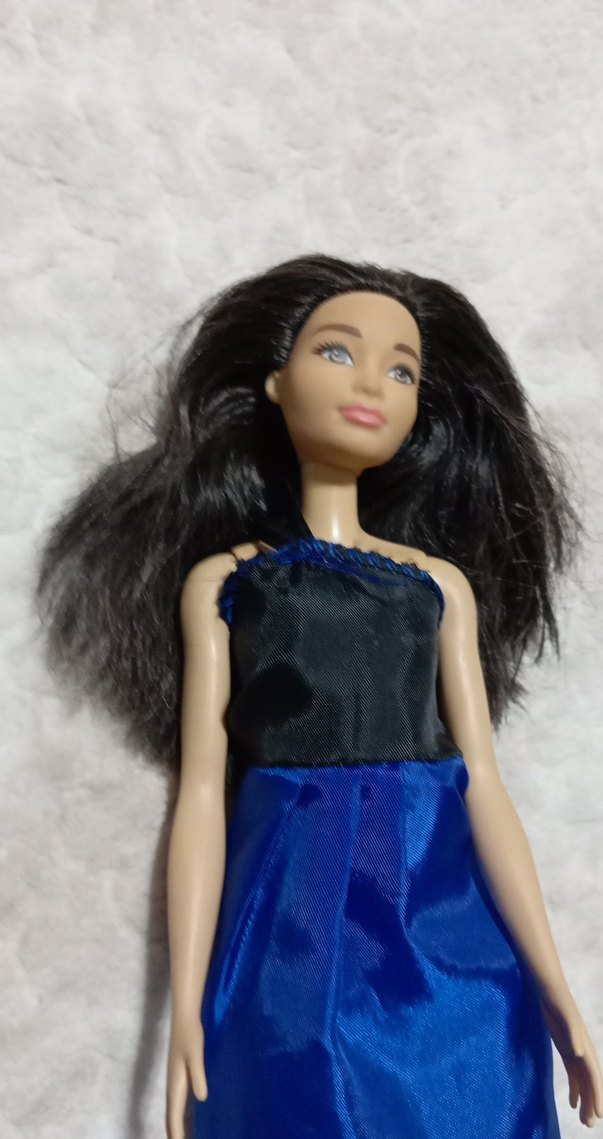 Koyu mavi elbiseli oyuncak 2013mattel Barbi.... - Görsel 3