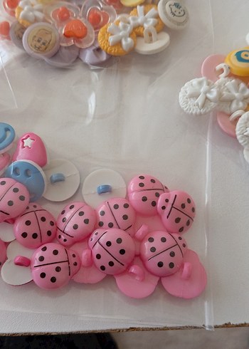 Renkli Bebek süveter ve Ceketler için düğmeler.... - Görsel 2