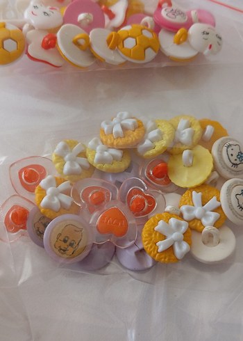 Renkli Bebek süveter ve Ceketler için düğmeler.... - Görsel 3