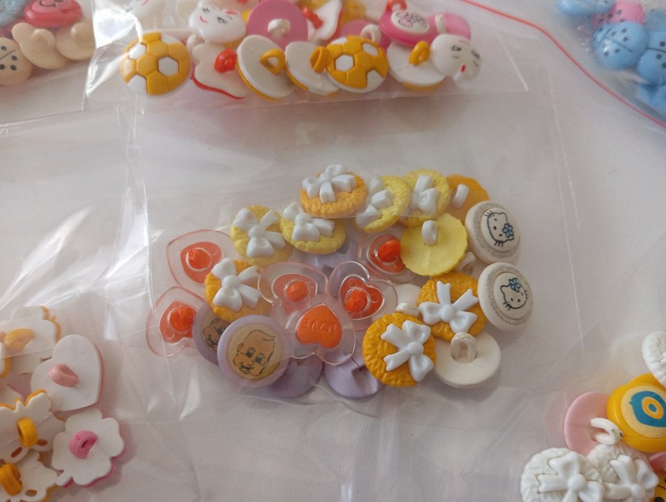 Renkli Bebek süveter ve Ceketler için düğmeler.... - Görsel 3