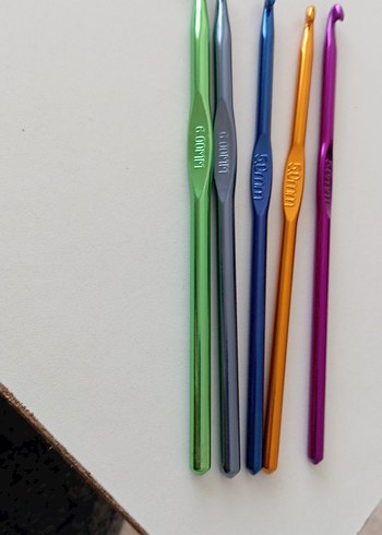 Renkli Alüminyum DERYA BAYKAL Tığ Seti.... - Görsel 3