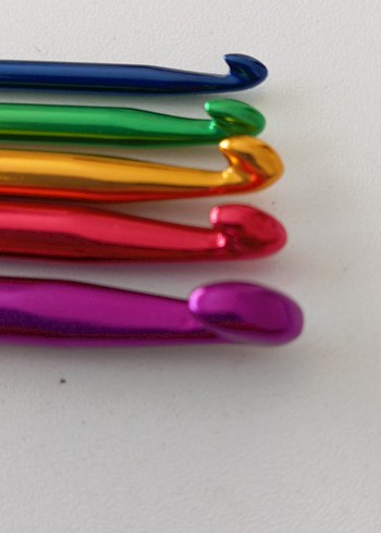 Renkli Alüminyum DERYA BAYKAL Tığ Seti.... - Görsel 6