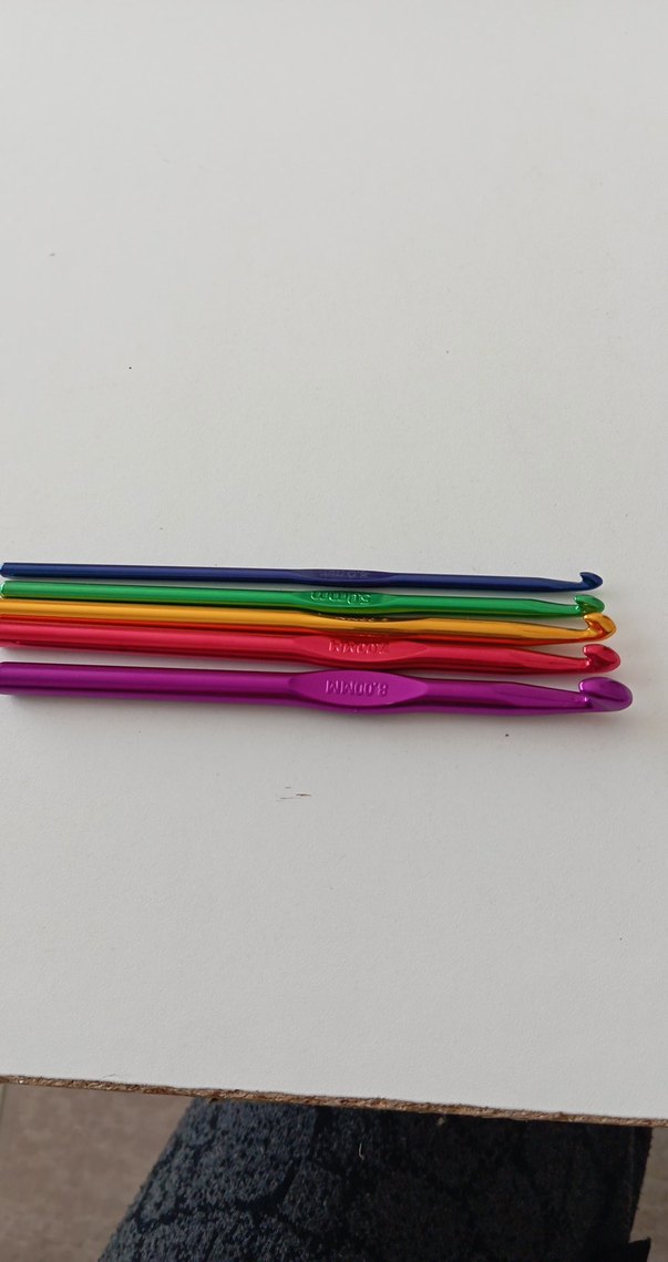 Renkli Alüminyum DERYA BAYKAL Tığ Seti.... - Görsel 5