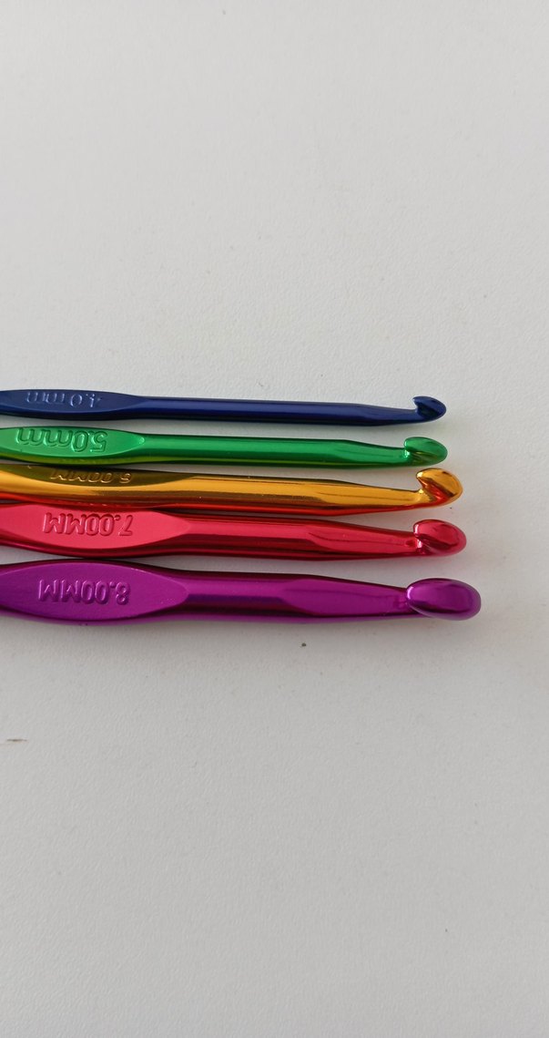 Renkli Alüminyum DERYA BAYKAL Tığ Seti.... - Görsel 4