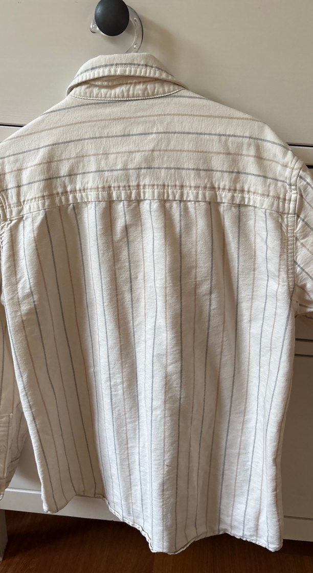 Bej Erkek çocuk  Keten Gömlek - Görsel 2