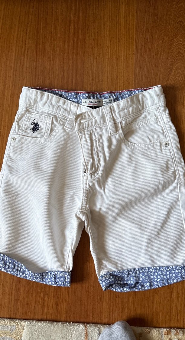 Erkek Çocuk Beyaz Pamuklu Regular Fit Şort - Görsel 2