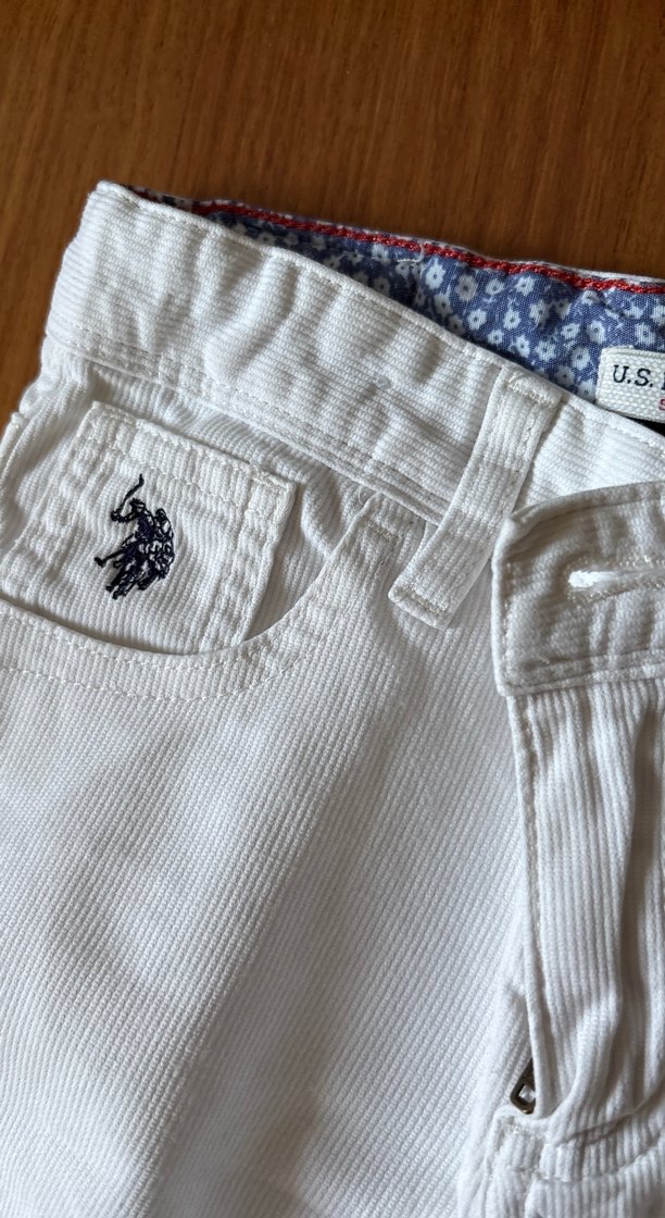 Erkek Çocuk Beyaz Pamuklu Regular Fit Şort - Görsel 3