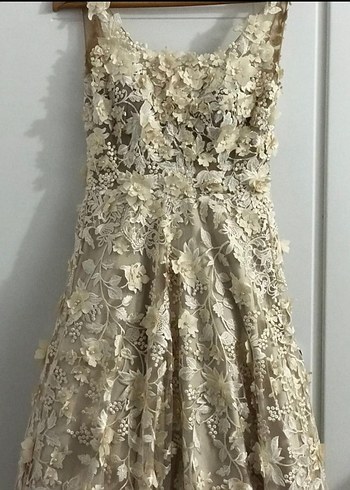 Bohem Uzun A-Line Gelinlik - Görsel 2