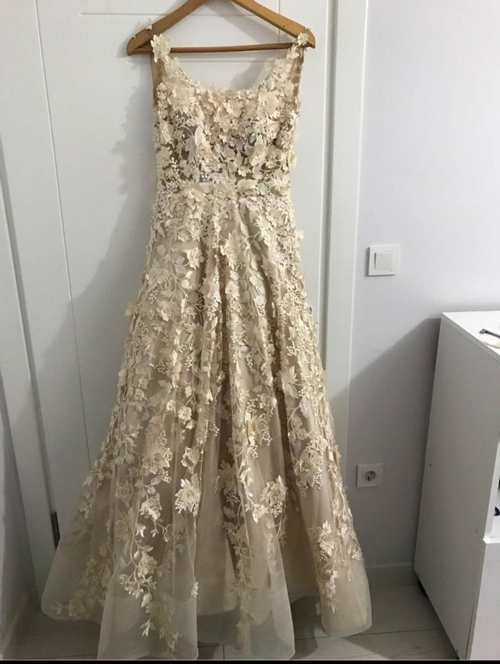 Bohem Uzun A-Line Gelinlik - Görsel 5