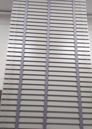 2 adet gri renk ahşap jaluzi - Görsel 9
