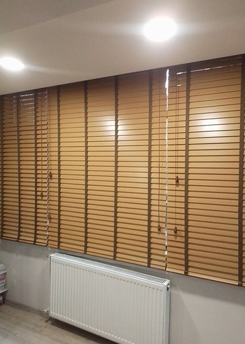ahşap görünümlü jaluzi perde - Görsel 5