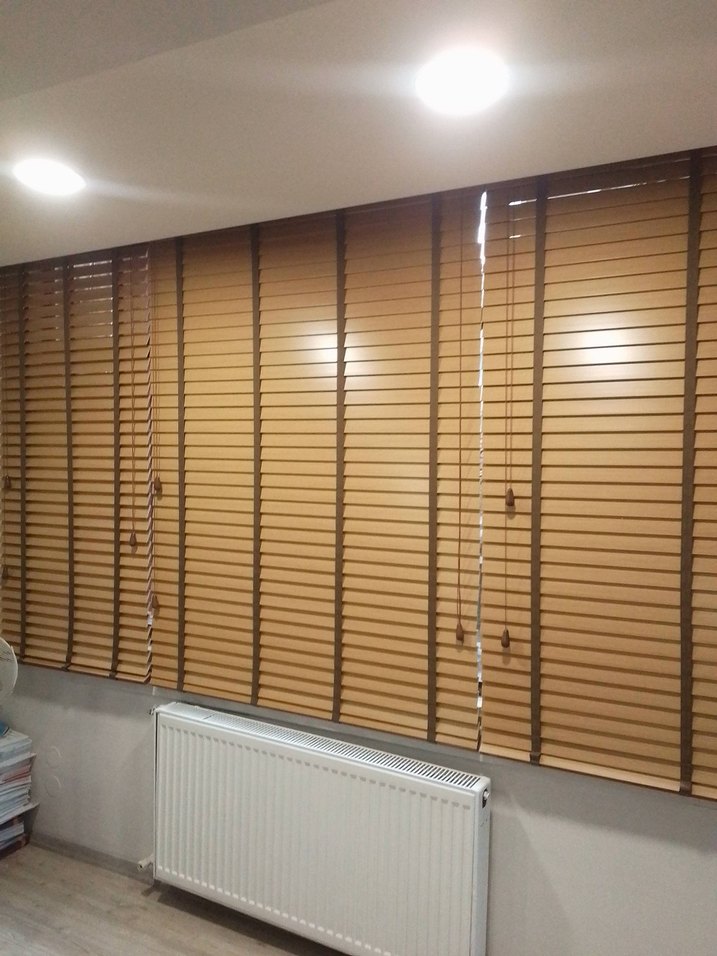 ahşap görünümlü jaluzi perde - Görsel 5