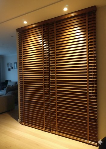 Bej Çizgili Modern Perde - Görsel 2