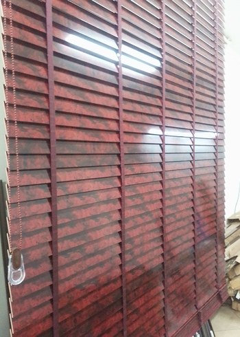 Bordo desenli jaluzi perde - Görsel 5