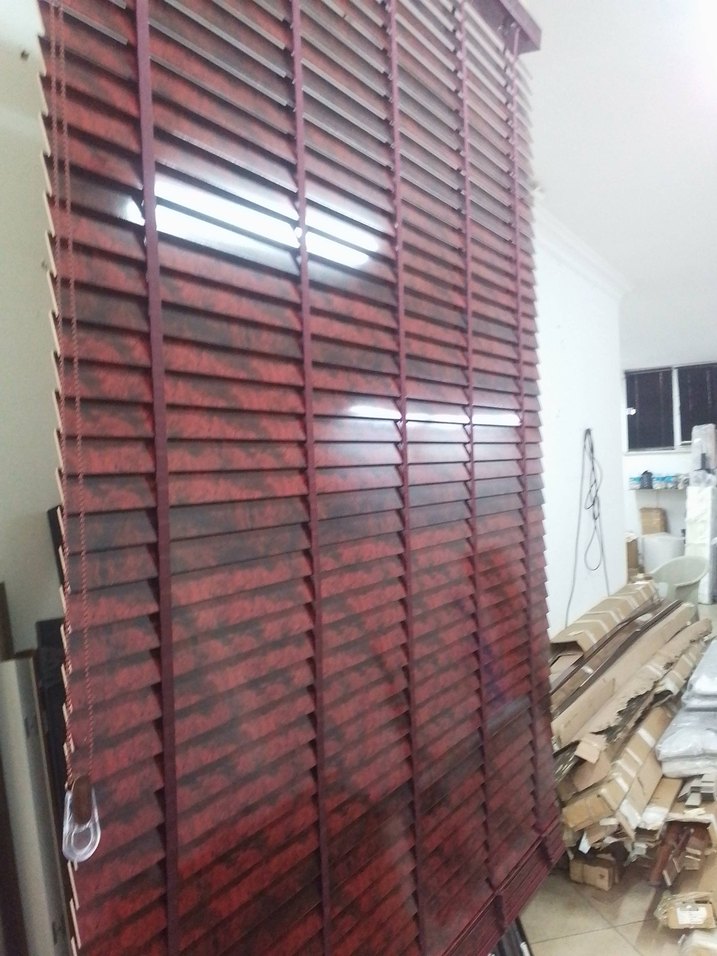 Bordo desenli jaluzi perde - Görsel 4