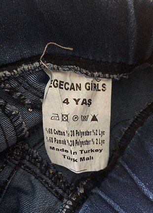 24-36 Ay Beden Boncuk İşlemeli Kot Pantolon