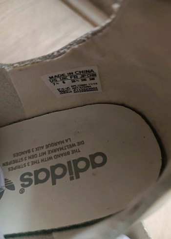 ekru renk Adidas stan Smith Kadın Spor Ayakkabı - Görsel 6