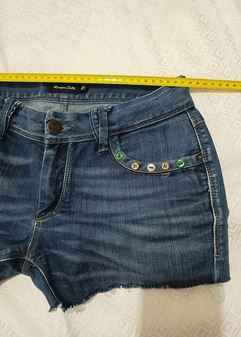 Düşük bel mini Kadın Denim Şort - Görsel 4