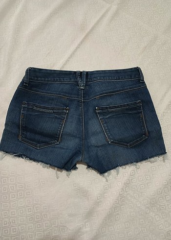 Düşük bel mini Kadın Denim Şort - Görsel 2