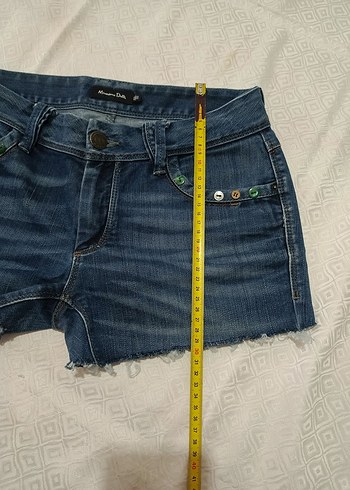 Düşük bel mini Kadın Denim Şort - Görsel 5