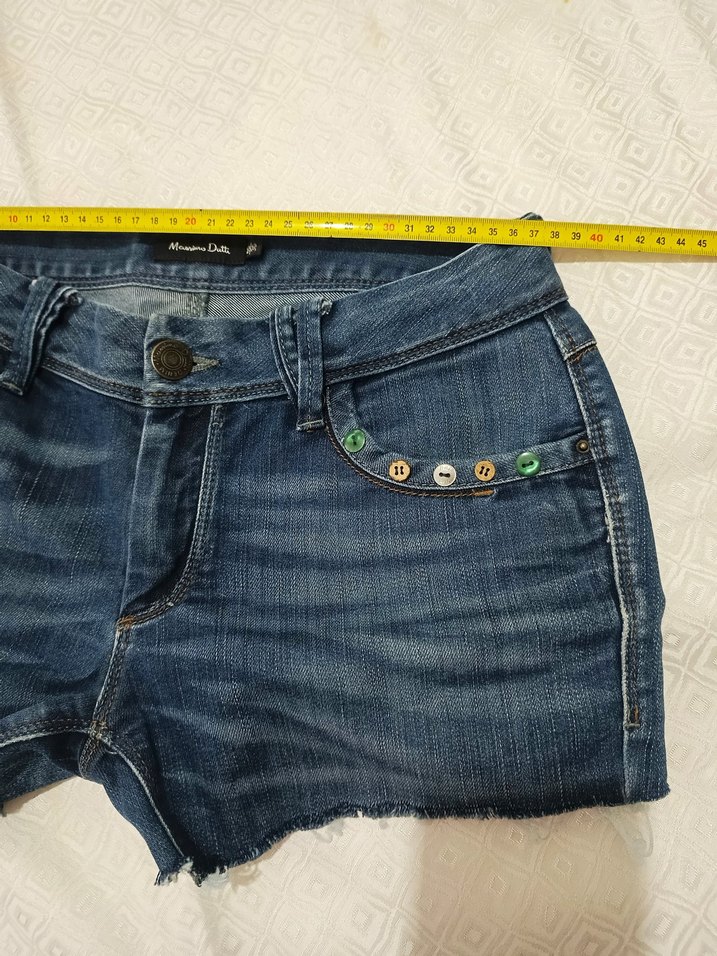 Düşük bel mini Kadın Denim Şort - Görsel 4