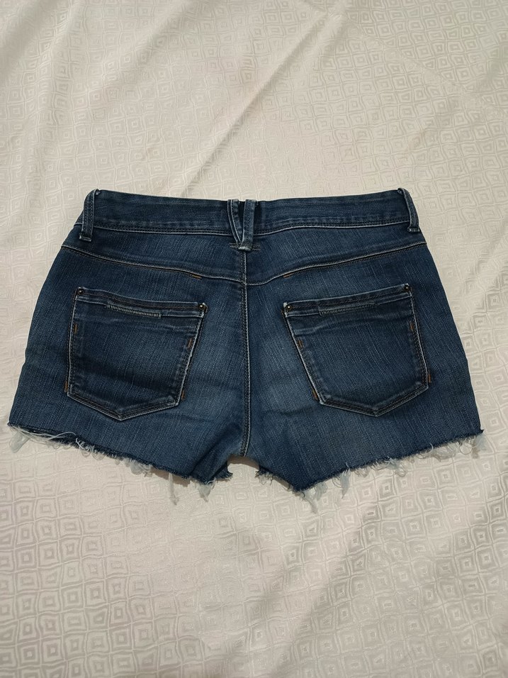 Düşük bel mini Kadın Denim Şort - Görsel 2