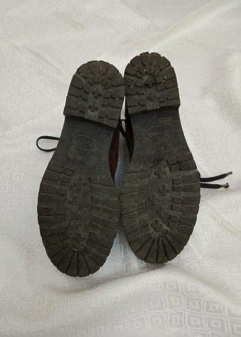 Kahverengi gerçek Deri Kadın bağlamalı bot - Görsel 4