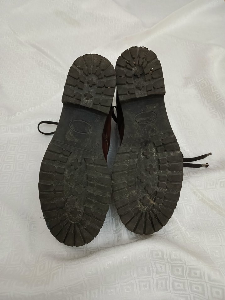 Kahverengi gerçek Deri Kadın bağlamalı bot - Görsel 4