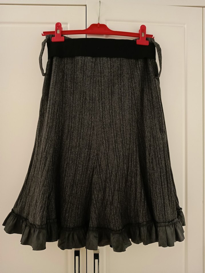 vintage tarz Kadın Midi fırfırlı etek - Görsel 4