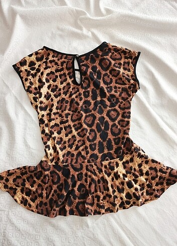 American Vintage Vintage love leopar desenli üst