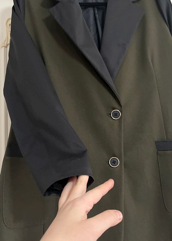 Düğmeli Midi Ceket - Görsel 4