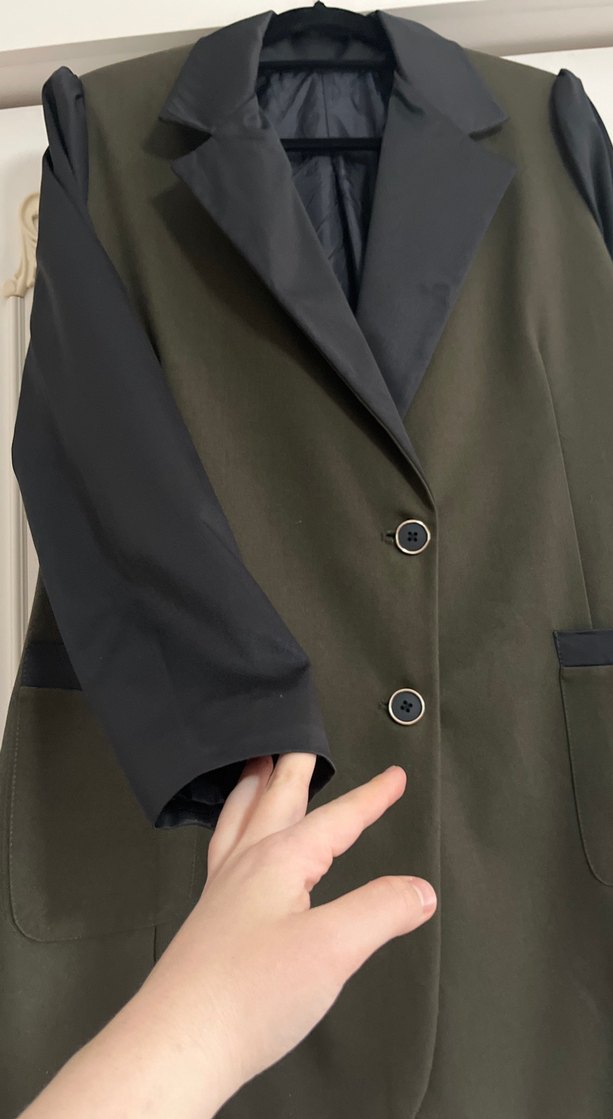 Düğmeli Midi Ceket - Görsel 4