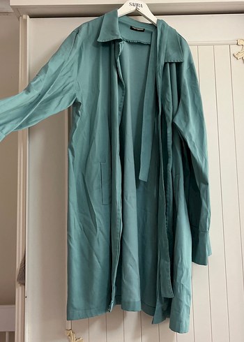 Turkuaz Uzun İnce Kap - Görsel 4