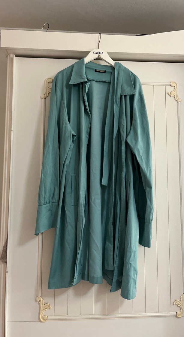 Turkuaz Uzun İnce Kap - Görsel 2