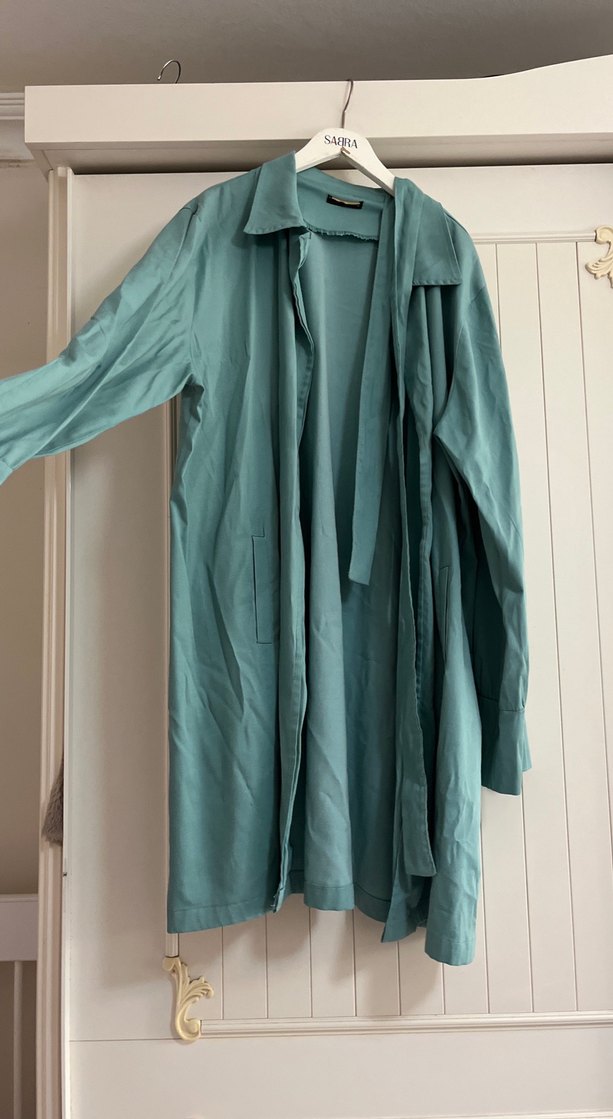 Turkuaz Uzun İnce Kap - Görsel 4