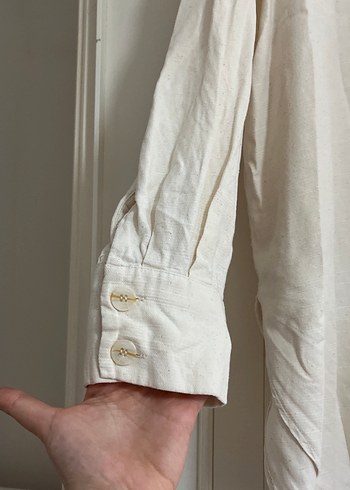 Nakışlı ve Püsküllü Bohem Keten Gömlek - Görsel 4