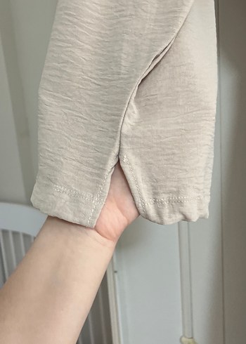 Kahverengi Uzun Kollu Drapeli Uzun Elbise - Görsel 5