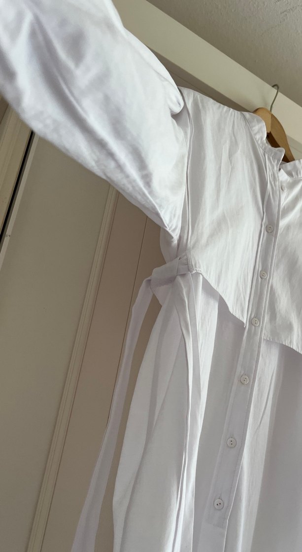 Kadın Beyaz Uzun Kollu Gömlek - Görsel 2