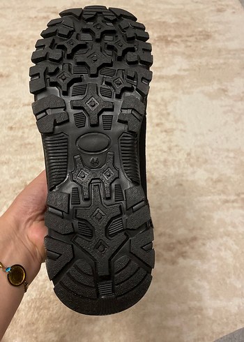 44 Beden Siyah Erkek Outdoor Spor Ayakkabı Velcro