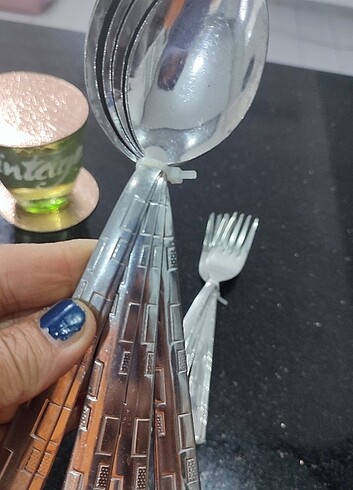  Beden beyaz Renk Çatal kaşık takimi