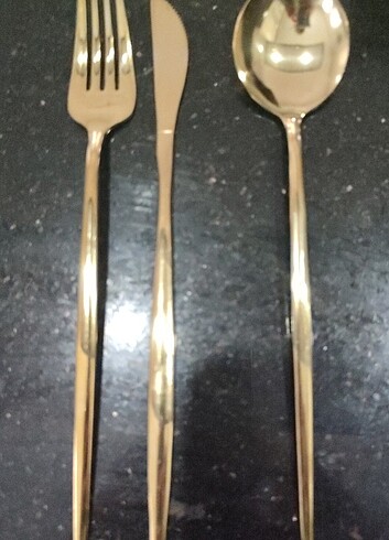 Beden Çatal kaşık bıçak seti gold