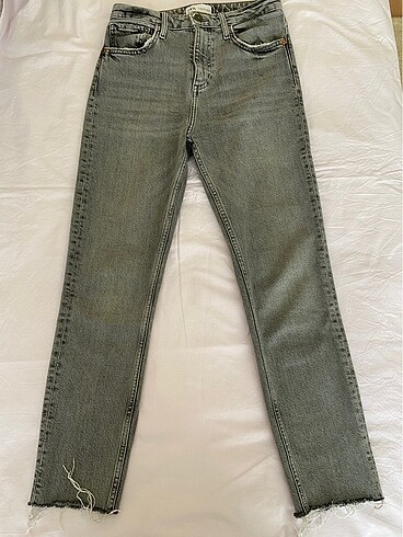 Gri denim pantolon