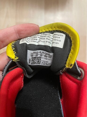 20 Beden Adidas bebek lego serisi spor ayakkabı