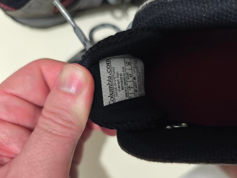 Columbia Gri erkek Spor Ayakkabı Velcro - Görsel 4