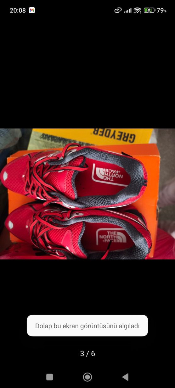 Kırmızı Erkek Koşu ve Antrenman Ayakkabısı Velcro - Görsel 3