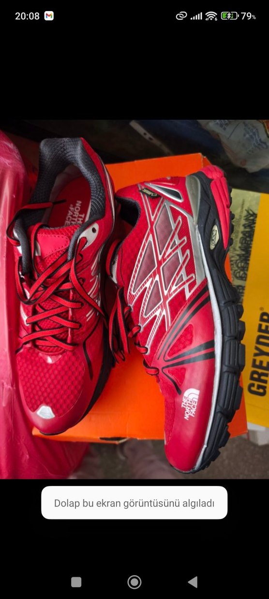 Kırmızı Erkek Koşu ve Antrenman Ayakkabısı Velcro - Görsel 2