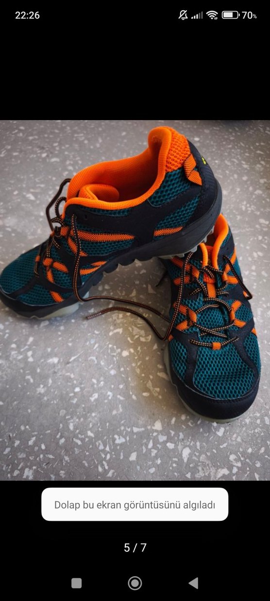 Erkek Turuncu Spor Outdoor Ayakkabı - Görsel 5