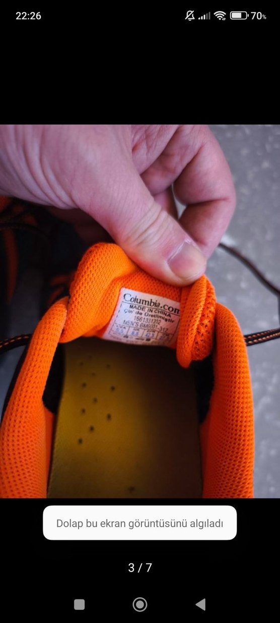 Erkek Turuncu Spor Outdoor Ayakkabı - Görsel 3