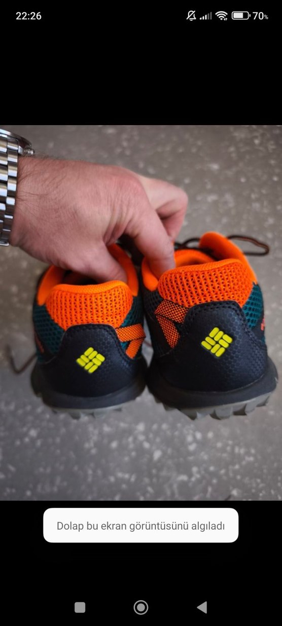 Erkek Turuncu Spor Outdoor Ayakkabı - Görsel 4